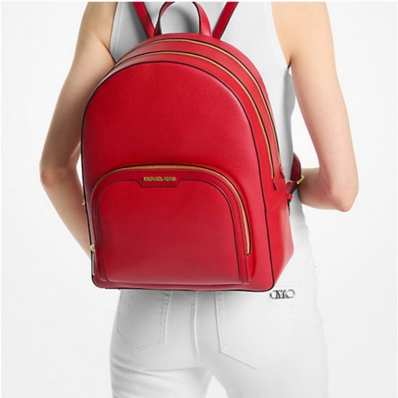 MICHAEL KORS Large Jaycee Leather Backpack NWT - Picture 2 of 11